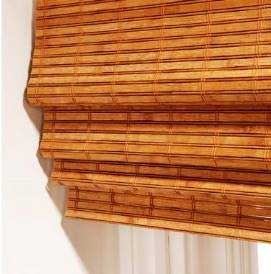 Roman blinds made of bamboo